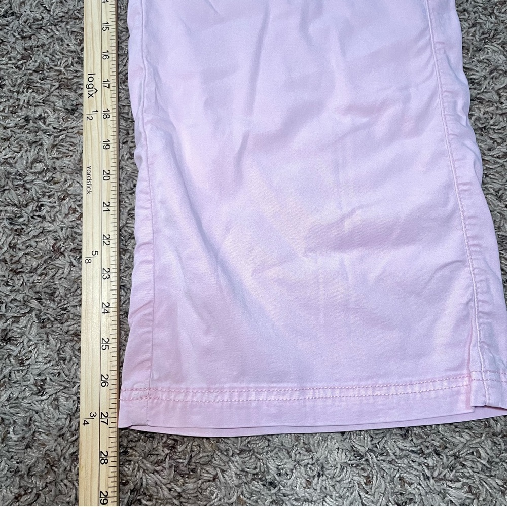 American Eagle Women's Super High Rise Baggy Wide Leg Cargo Pants 12 Short Pink - Picture 8 of 9
